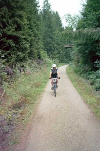 Alte Bahntrasse entlang